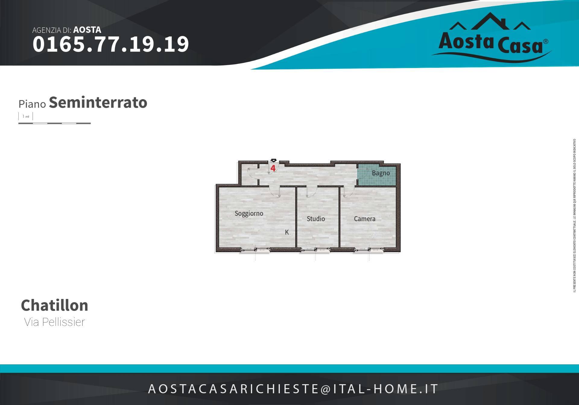 Appartamento in vendita a Chatillon