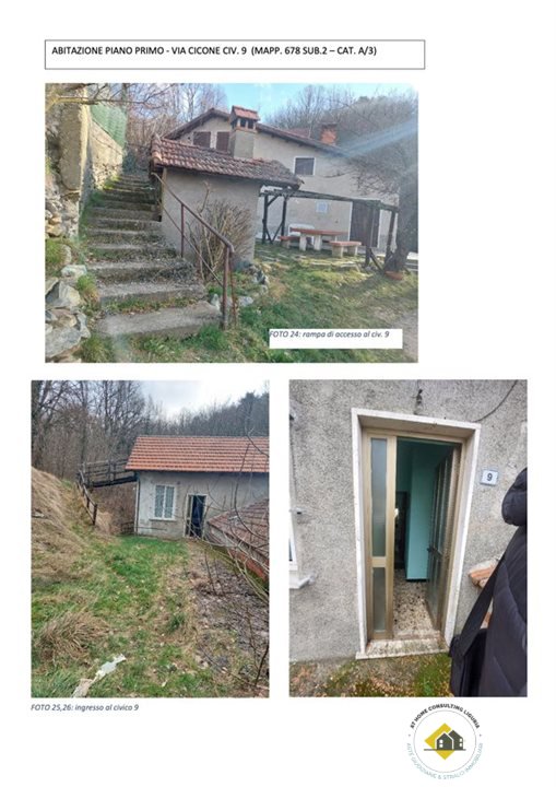 Appartamento in vendita a Tiglieto