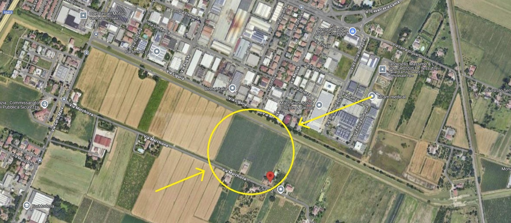 Terreno Agricolo in vendita in via marchiona, Modena