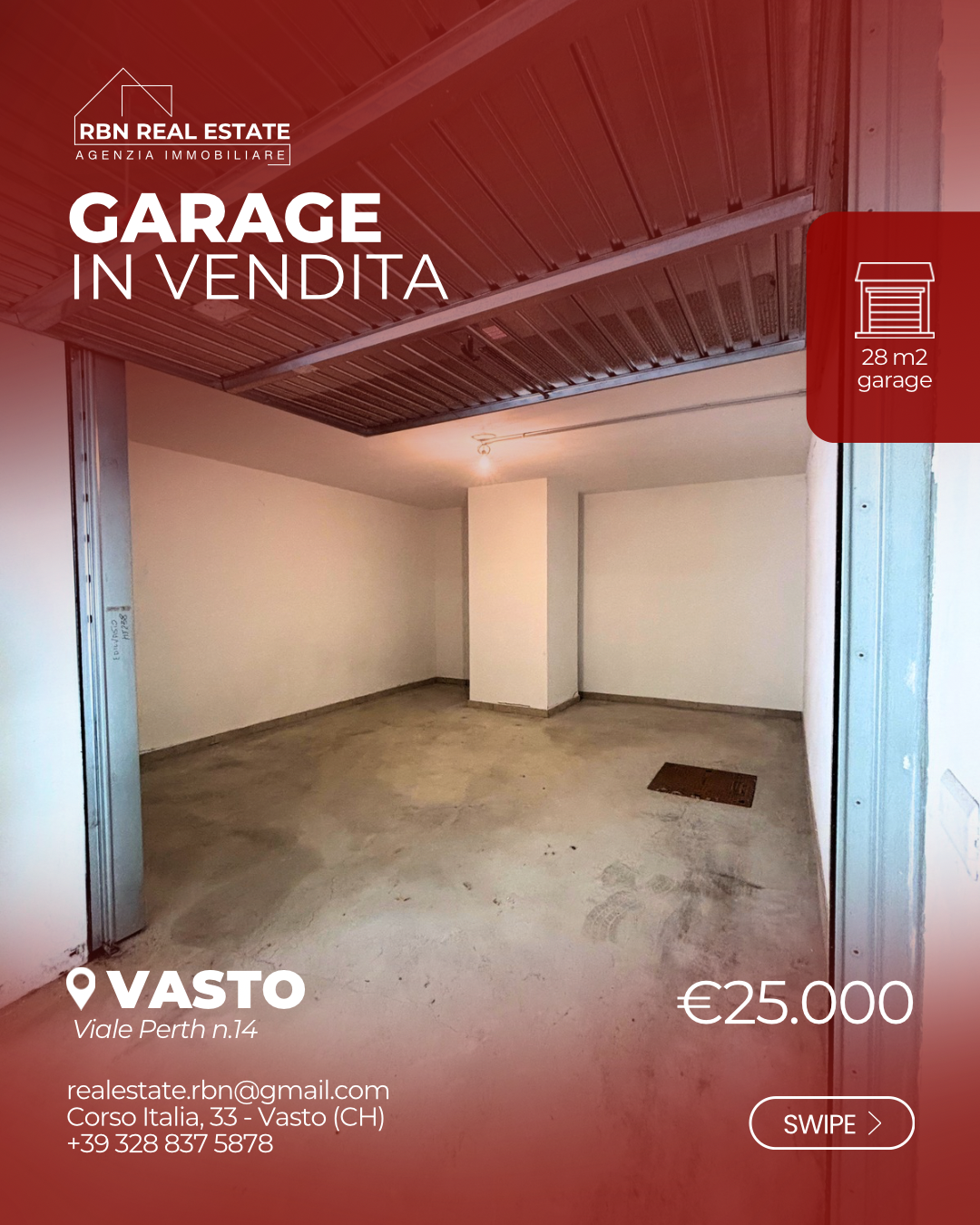 Box/Garage 28mq in vendita a Vasto
