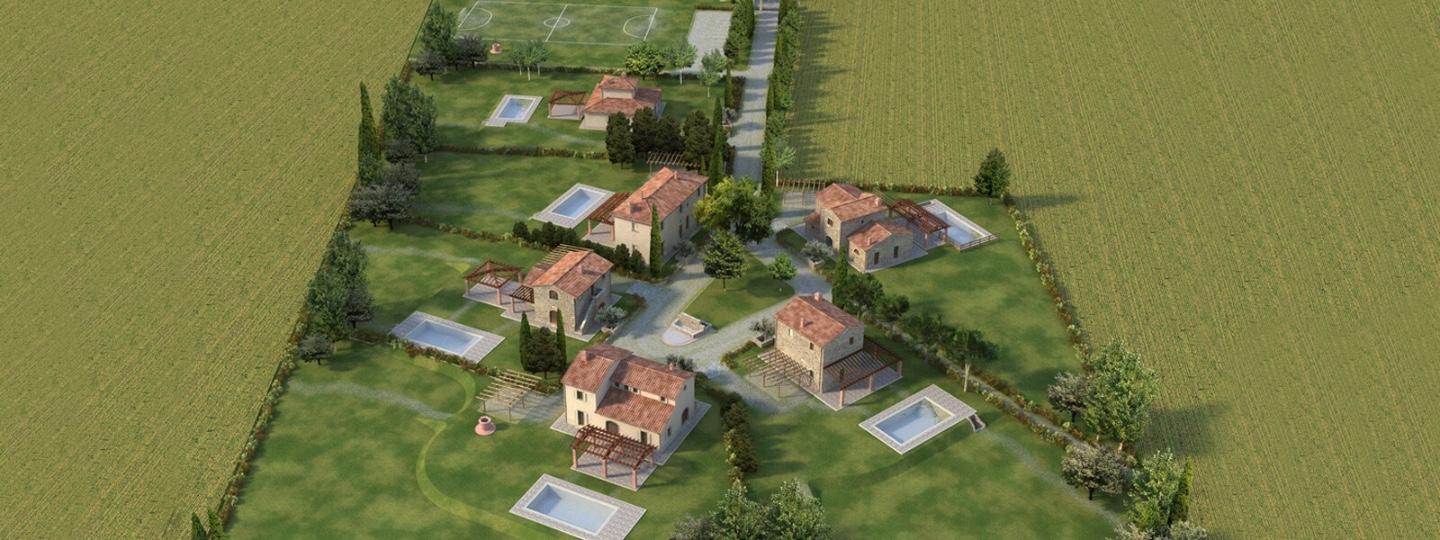 Rustico con giardino a Cortona