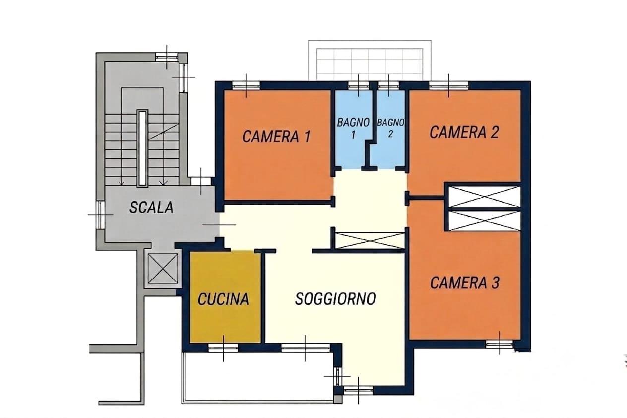Appartamento con terrazzo, Siena acquacalda