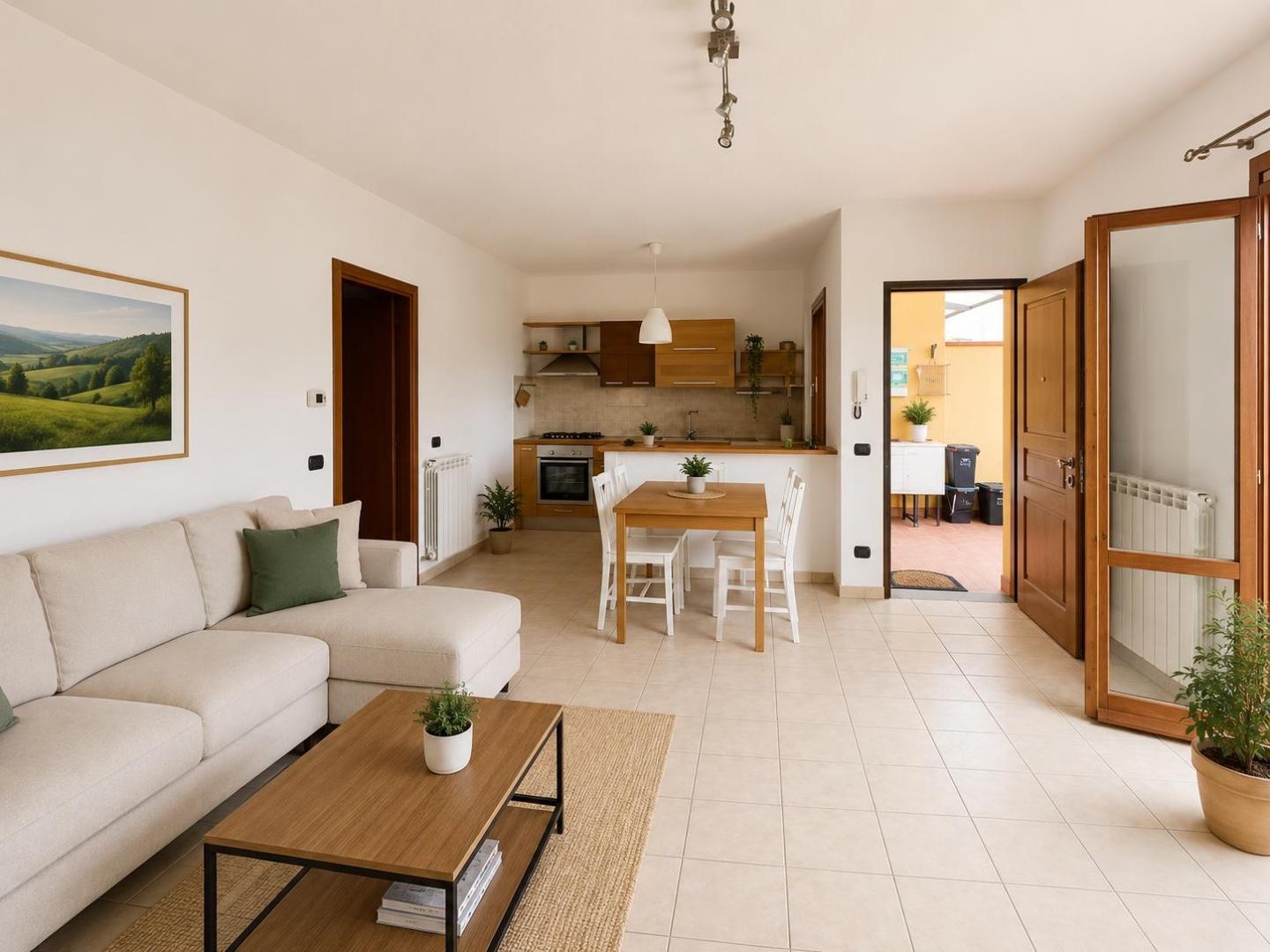Appartamento con giardino a Casole d'Elsa