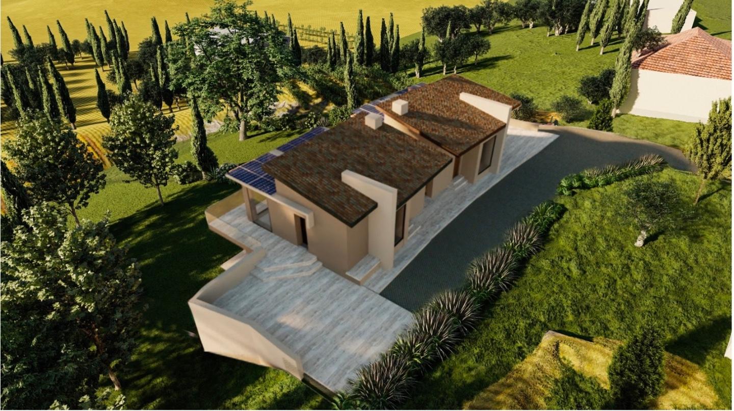 Villa Bifamiliare con giardino, Siena coroncina