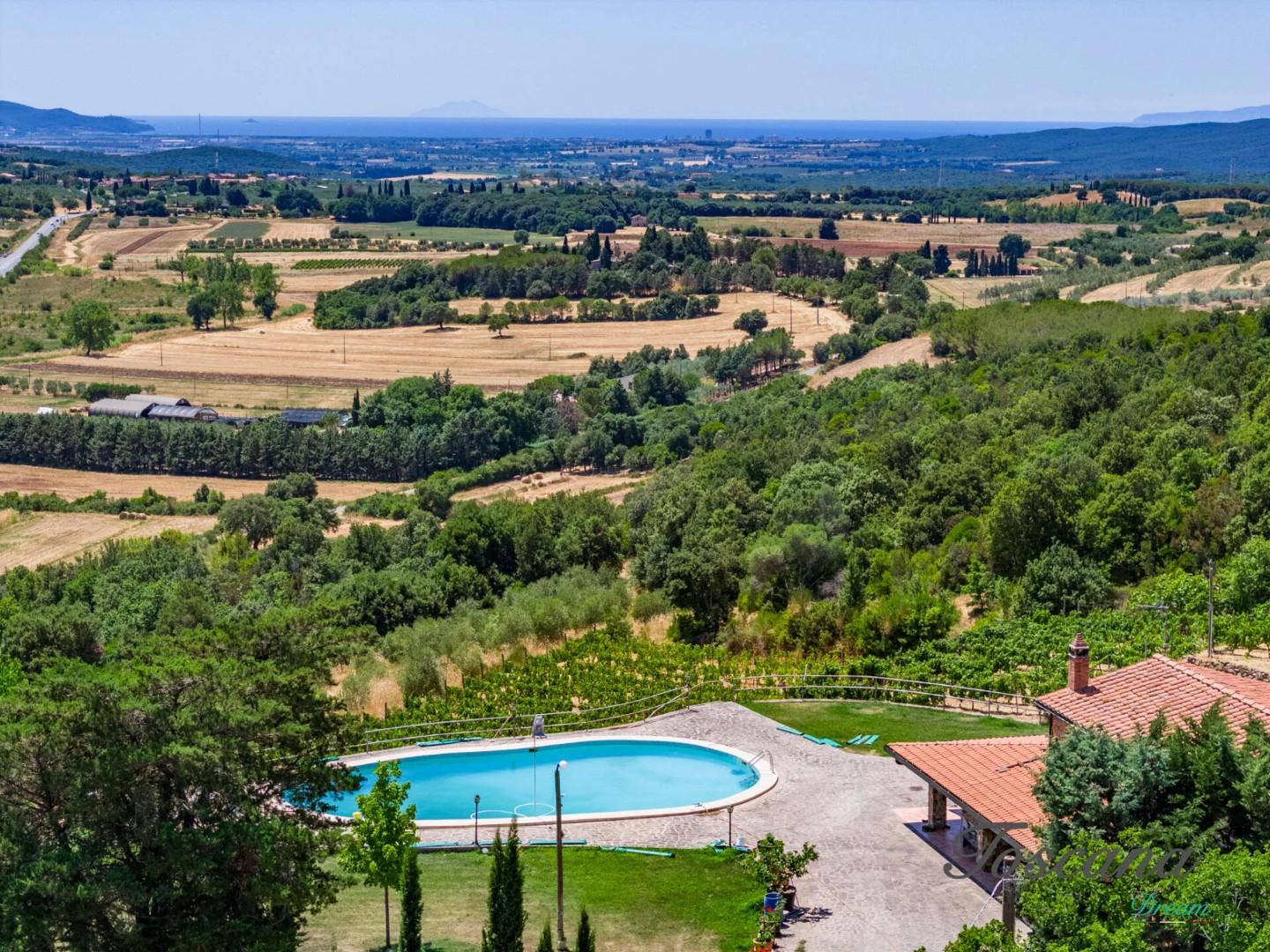 Villa vista mare a Massa Marittima