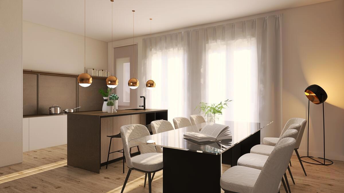Appartamento con giardino in via dei biancospini 20, Milano