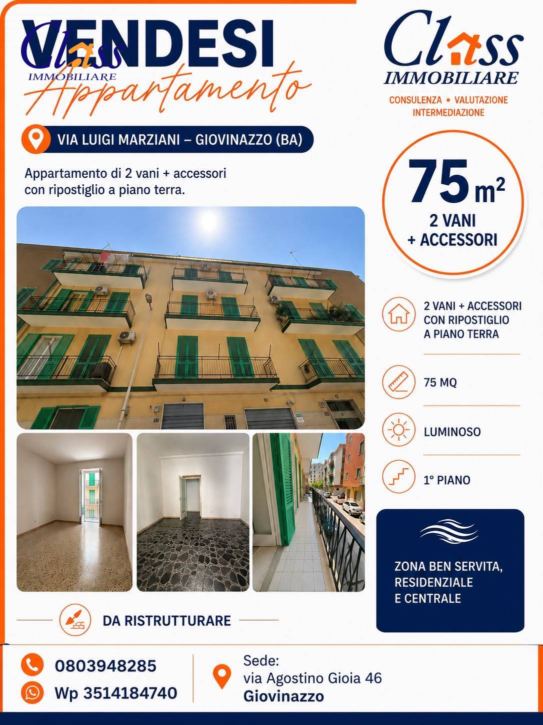 Appartamento in vendita a Giovinazzo