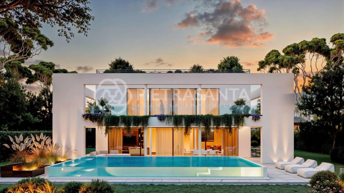 Villa con giardino a Forte dei Marmi