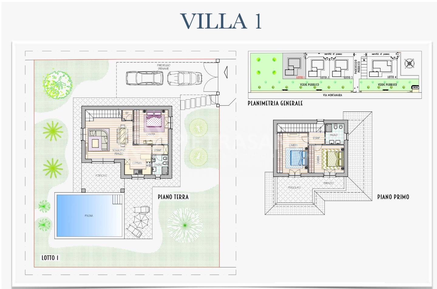 Villa con giardino, Pietrasanta tonfano