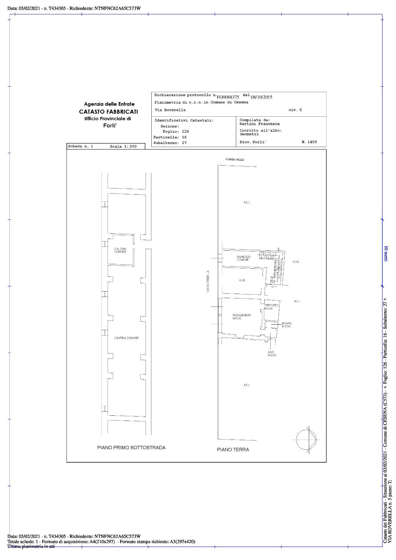Locale commerciale in affitto a Cesena