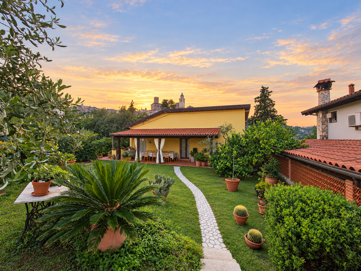 Villa con giardino, Arcola baccano