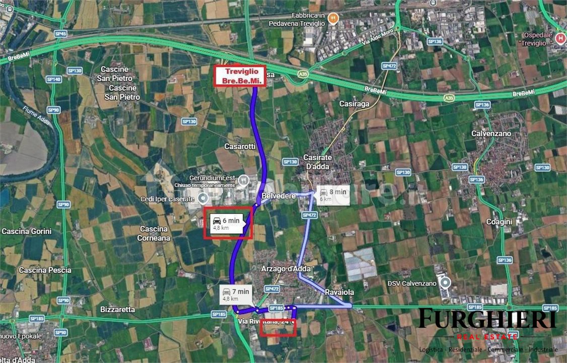 Capannone in affitto a Arzago d'Adda