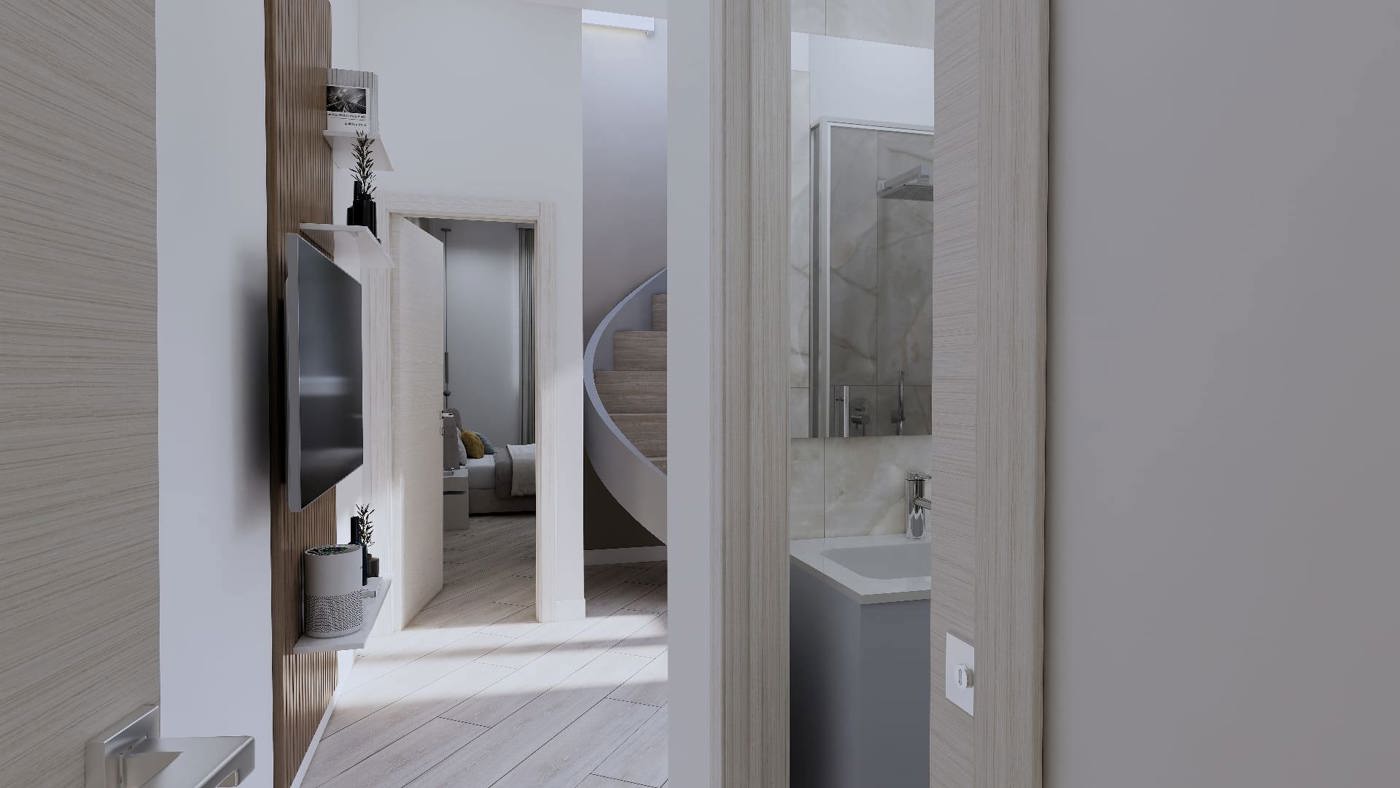 Trilocale con giardino a Torino