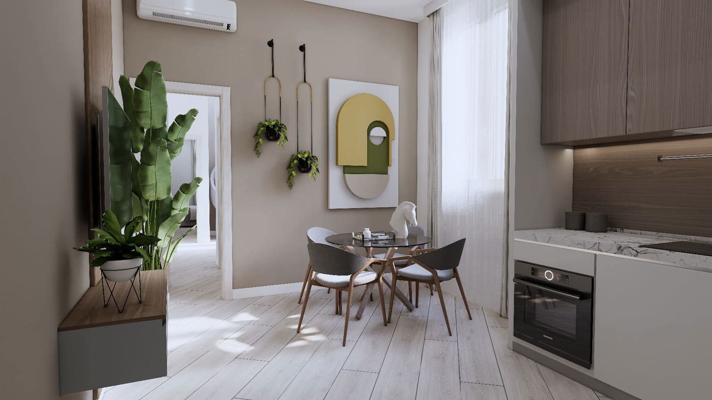 Trilocale con giardino a Torino