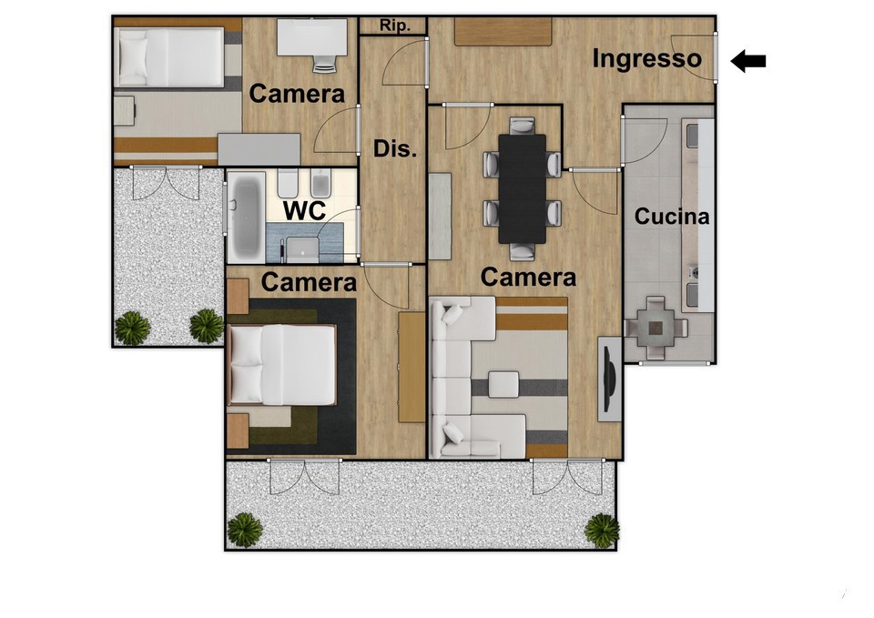 Trilocale da ristrutturare a Napoli