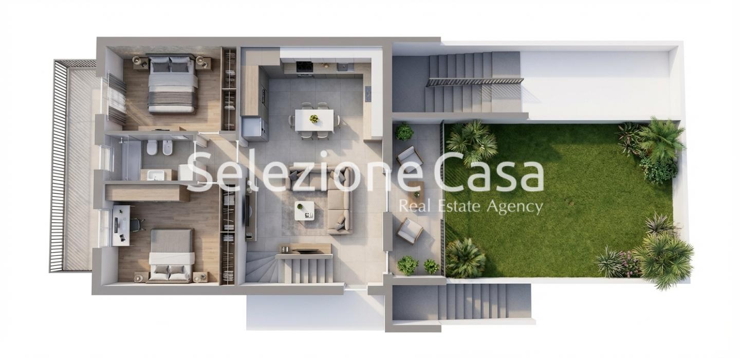 Quadrilocale con giardino a Castelfranco di Sotto