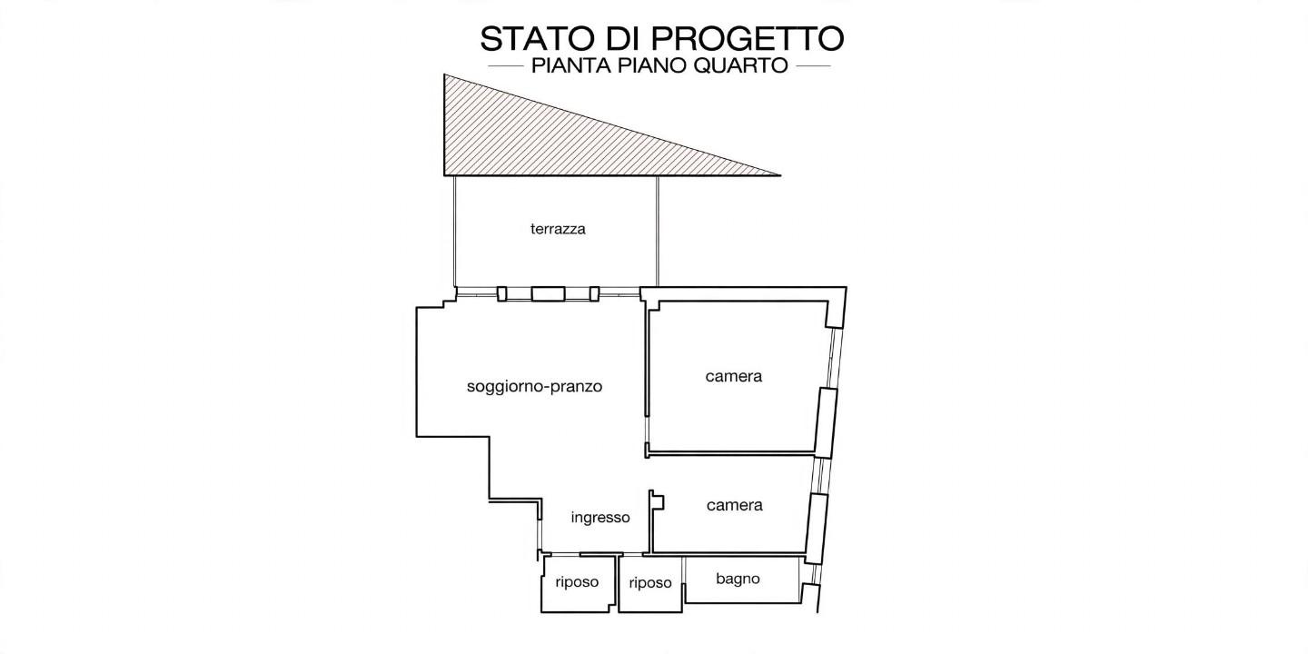 Quadrilocale con terrazzo, Pisa borgo stretto