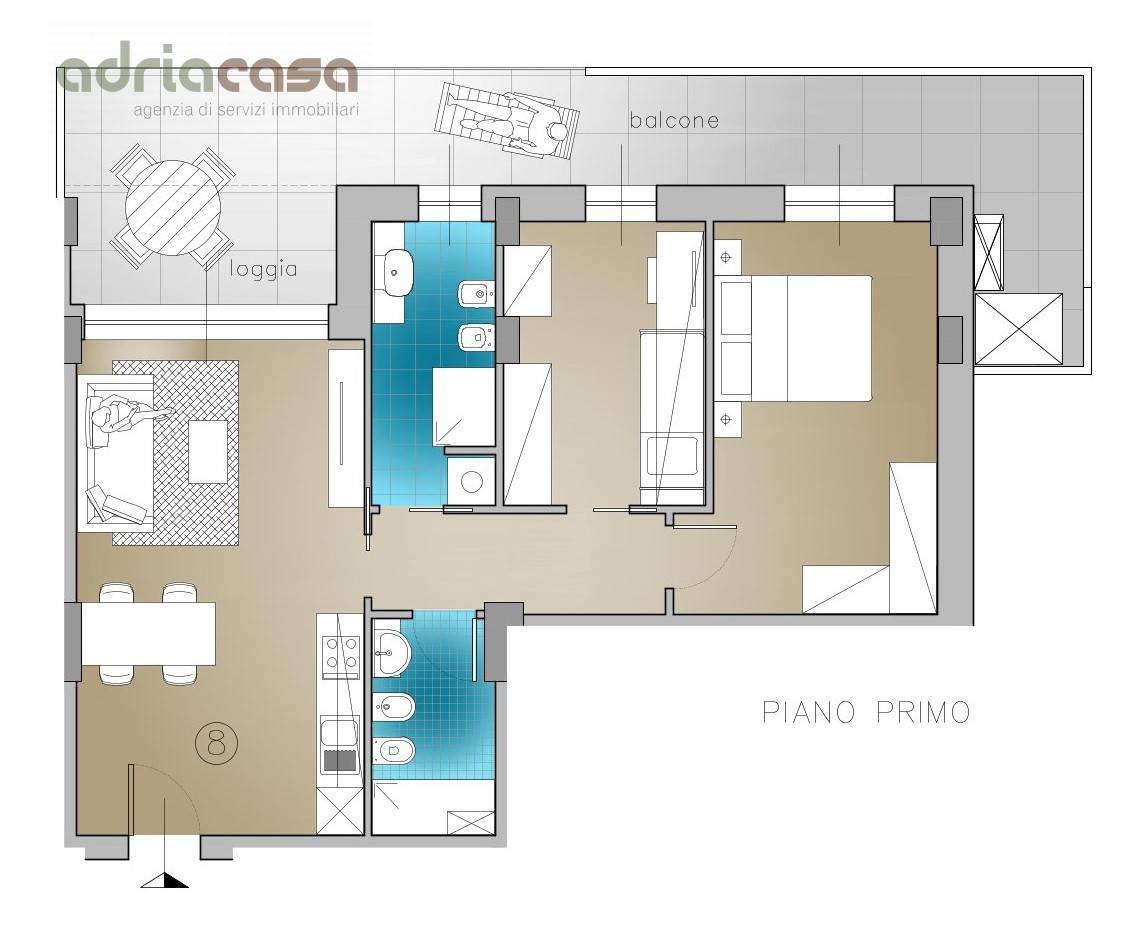 Appartamento in vendita a Riccione