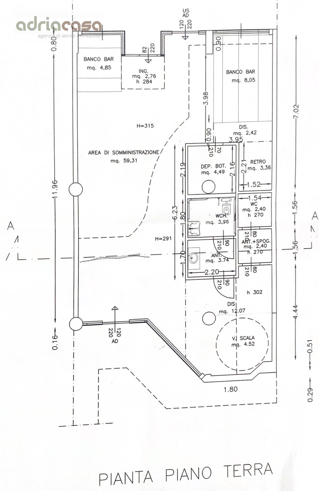Locale commerciale in affitto a Riccione