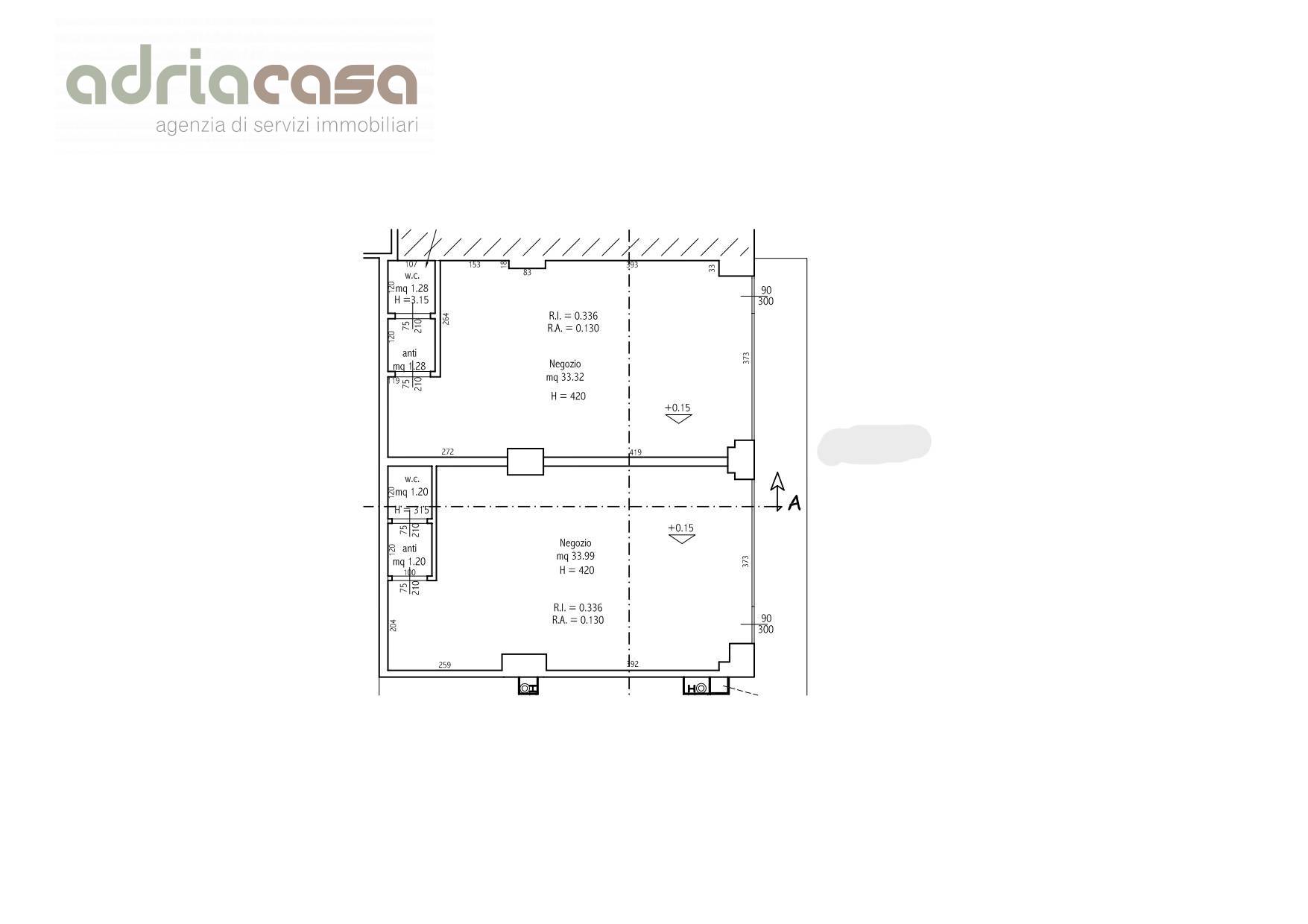 Locale commerciale in affitto a Riccione