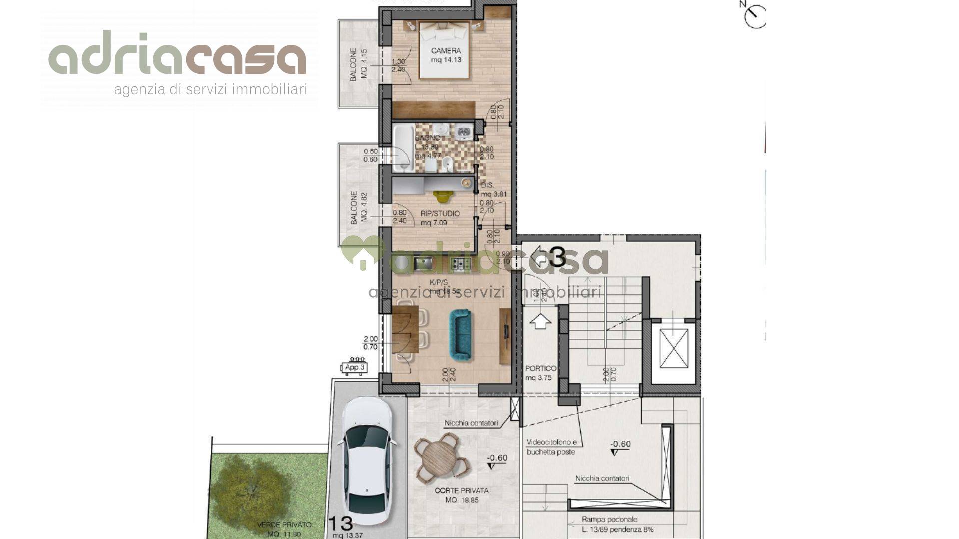 Appartamento in vendita a Riccione