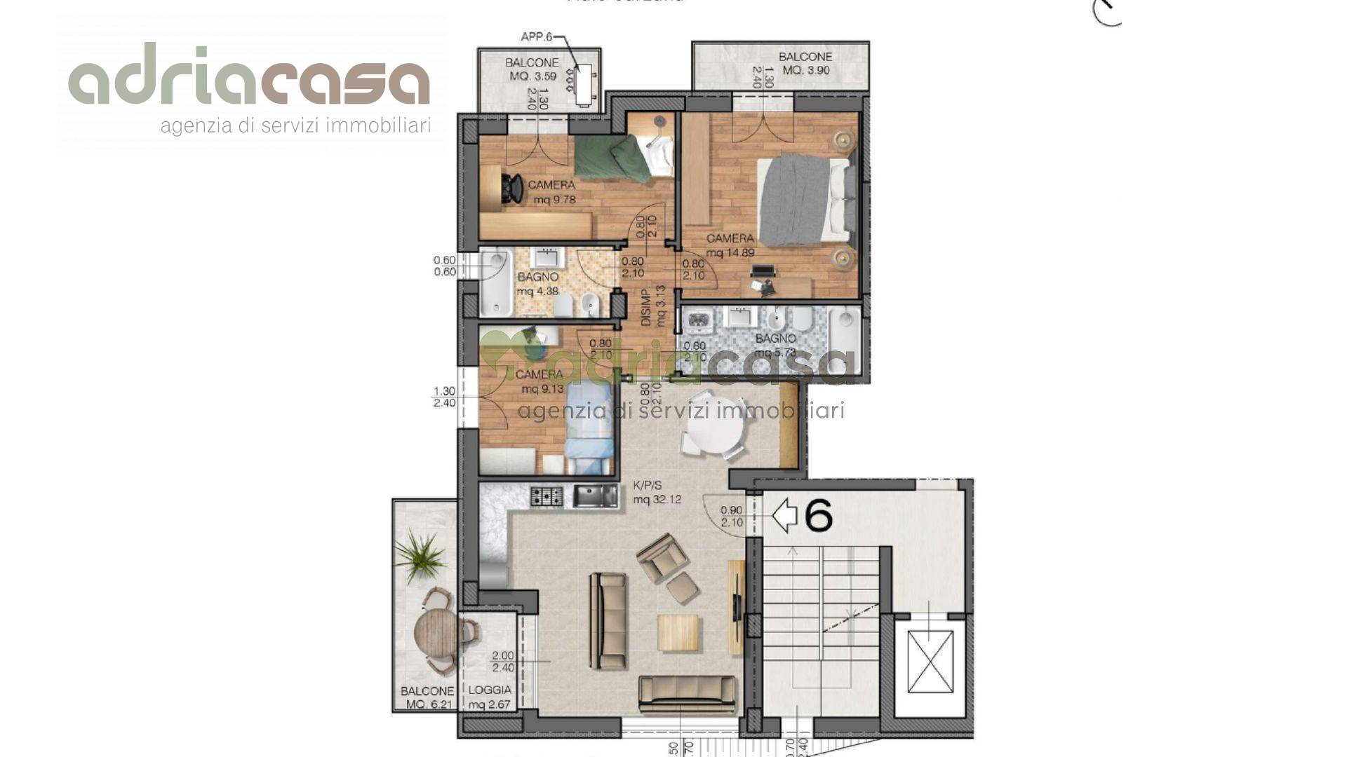 Appartamento in vendita a Riccione