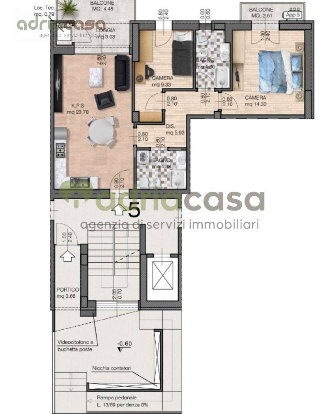 Appartamento in vendita a Riccione