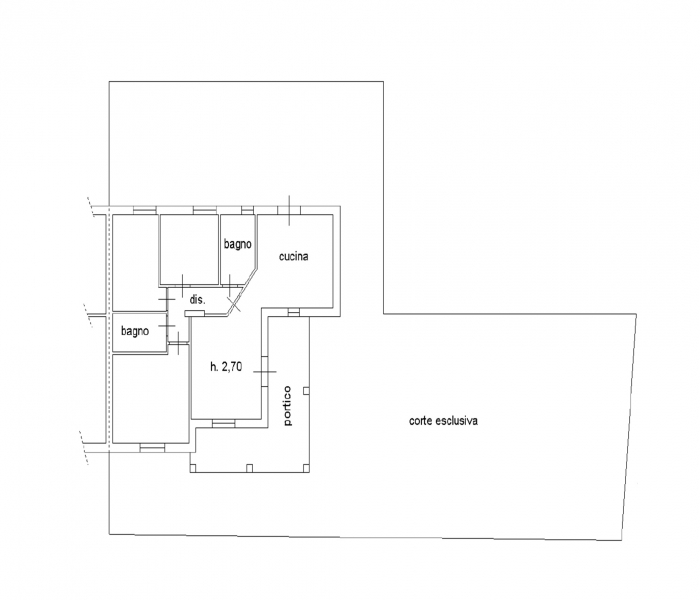 Quadrilocale con giardino a Chiesina Uzzanese