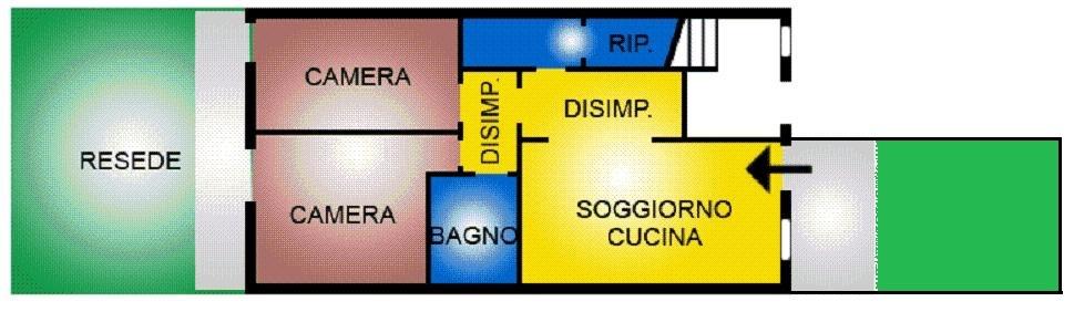 Trilocale con giardino, Santa Maria a Monte montecalvoli basso