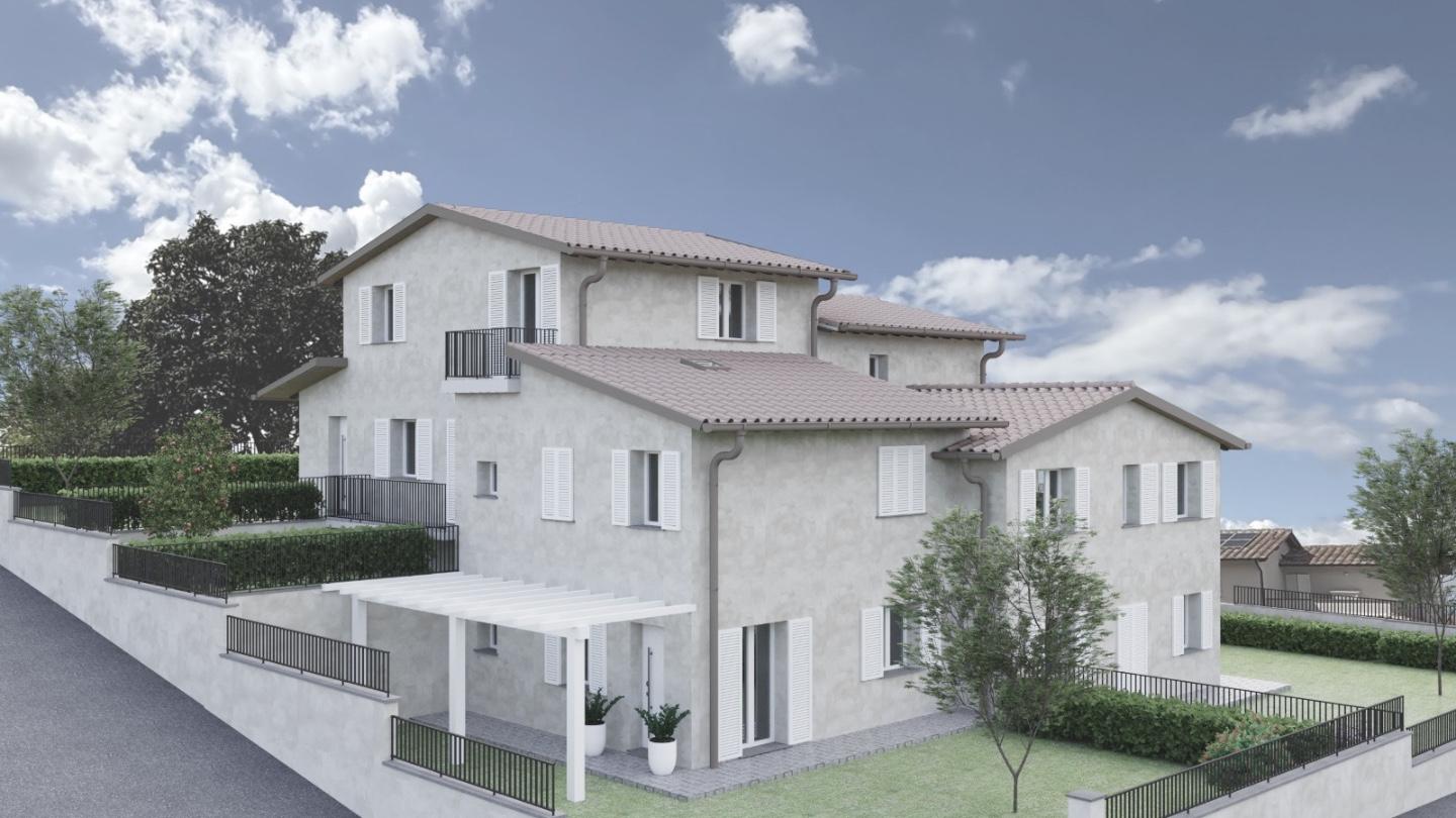 Villa Quadrifamiliari con giardino, Santa Maria a Monte cerretti