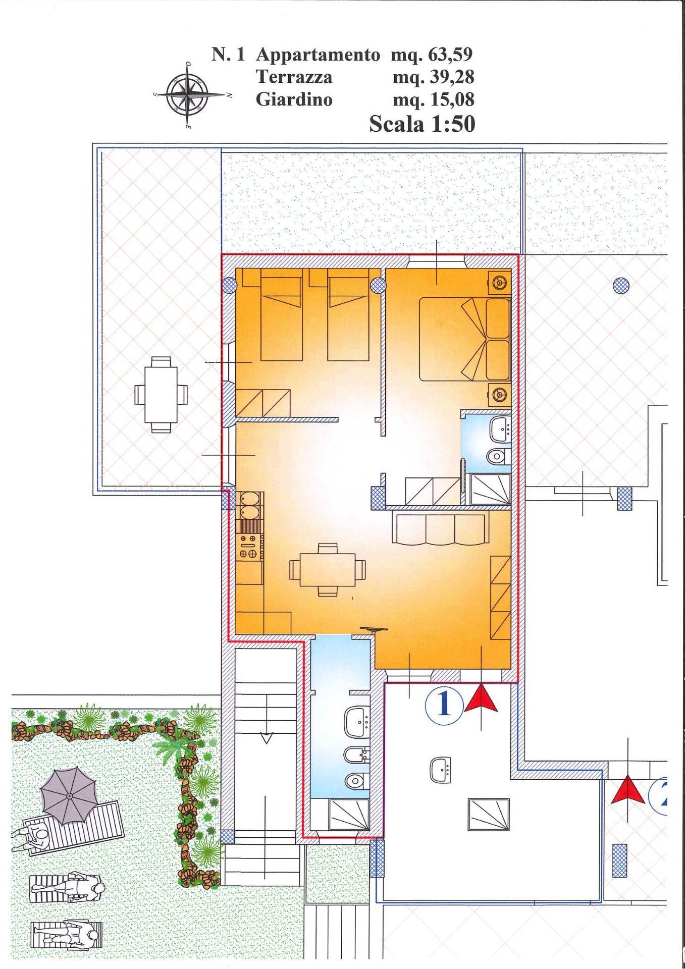Appartamento in vendita a Martinsicuro, Villa Rosa