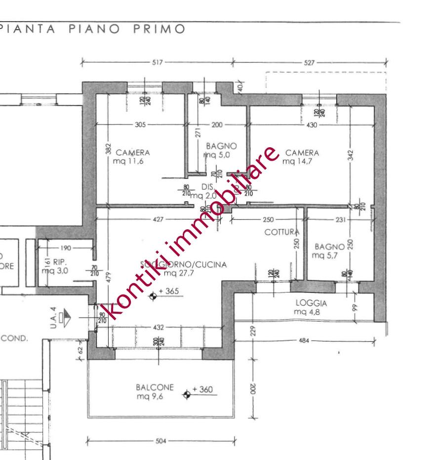 Quadrilocale con terrazzo, Pisa porta a lucca