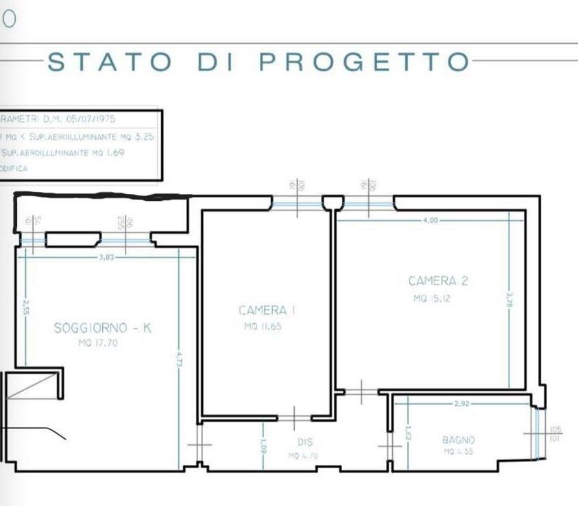 Trilocale ristrutturato, Pisa landi