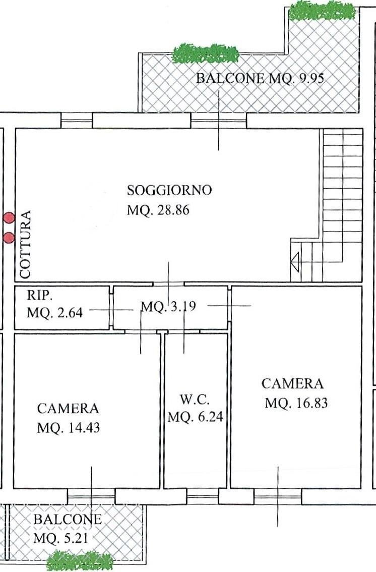 Trilocale nuovo a Fucecchio