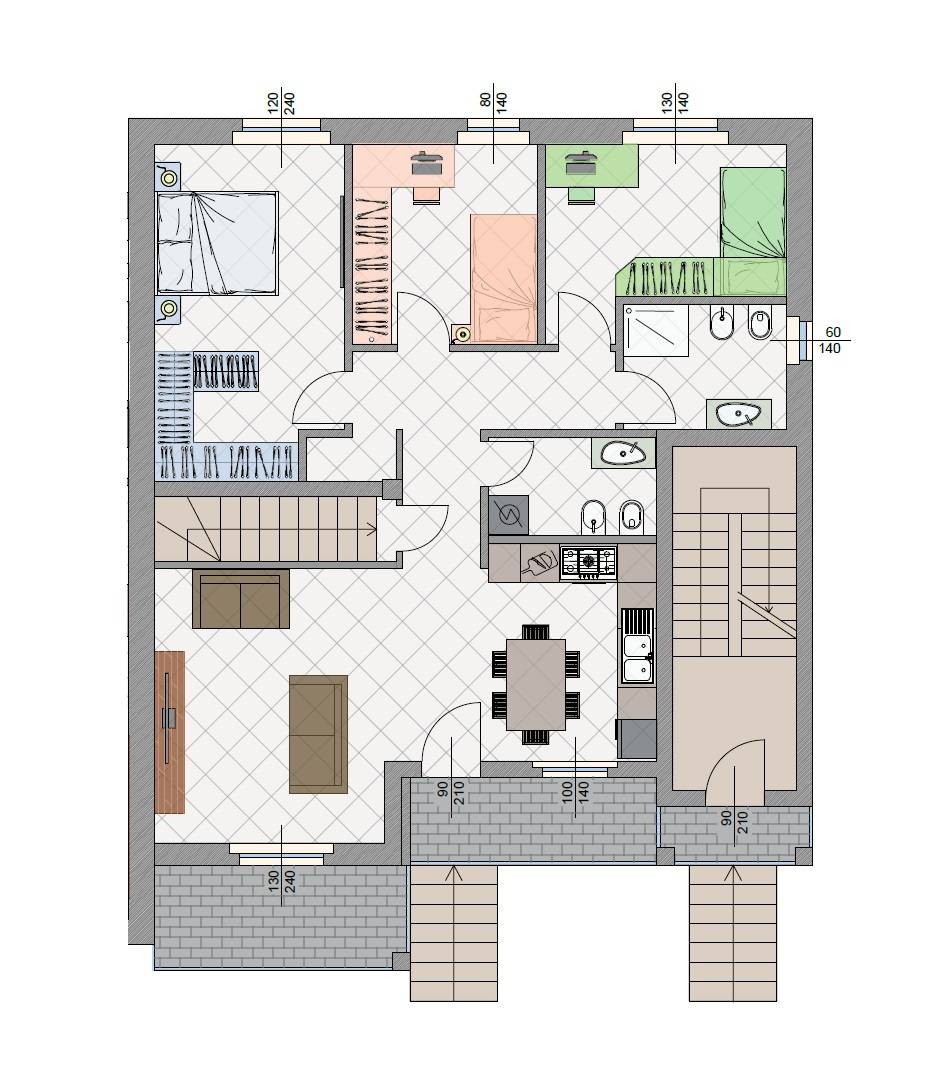 Appartamento in vendita a Rottofreno, San Nicol