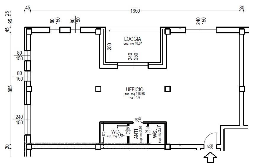 Studio/Ufficio in vendita a Piacenza, Zona stadio