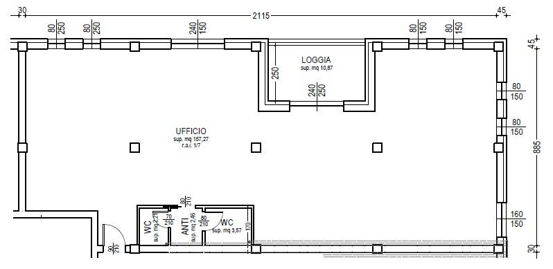 Studio/Ufficio in vendita a Piacenza, Zona stadio
