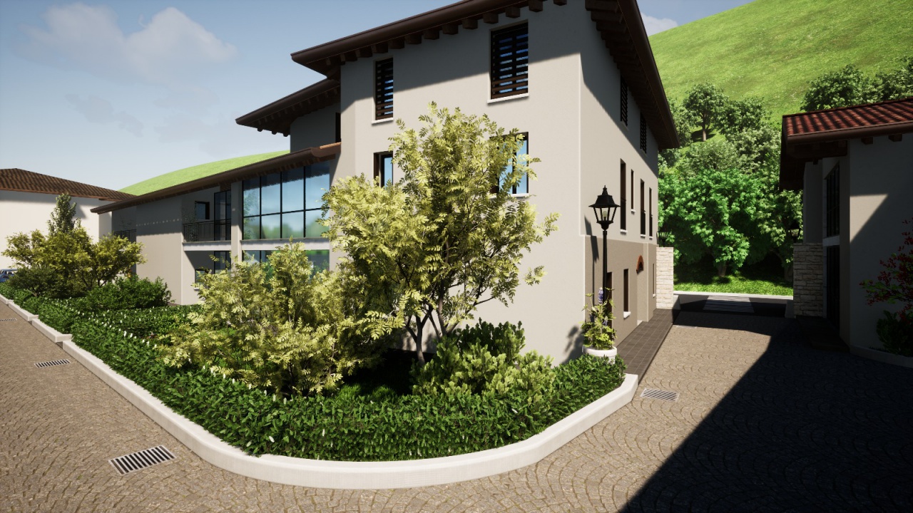 Quadrilocale con giardino a Nave