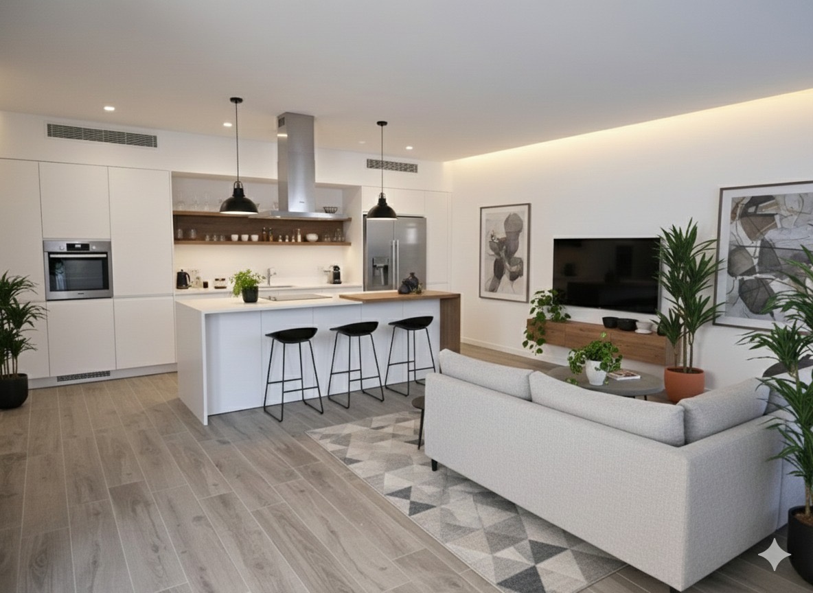 Quadrilocale con giardino a Nave