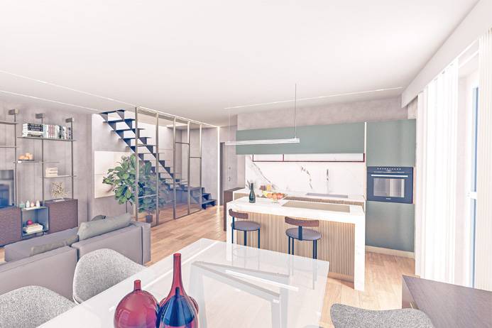 Attico in vendita a Bergamo, Redona