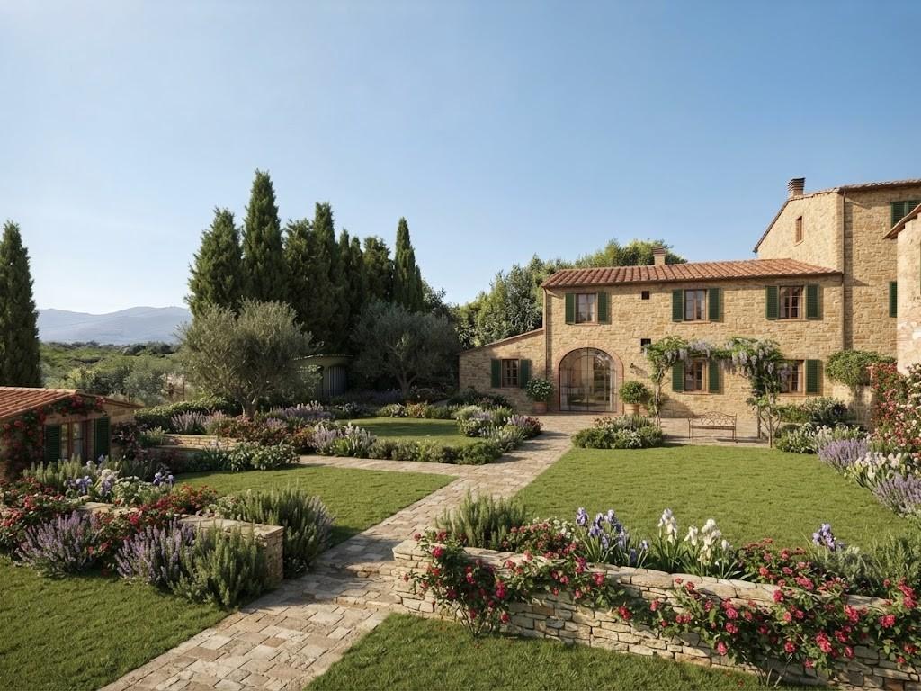 Rustico con giardino, Santa Maria a Monte cerretti