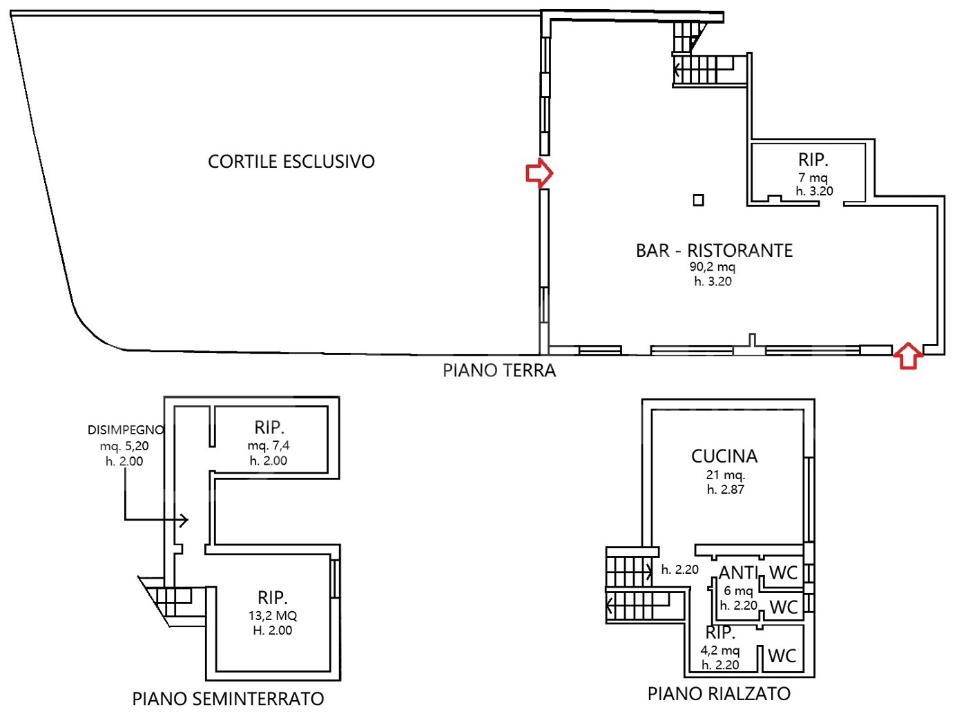 Attivit commerciale Ristorante e pizzeria in vendita a Padova