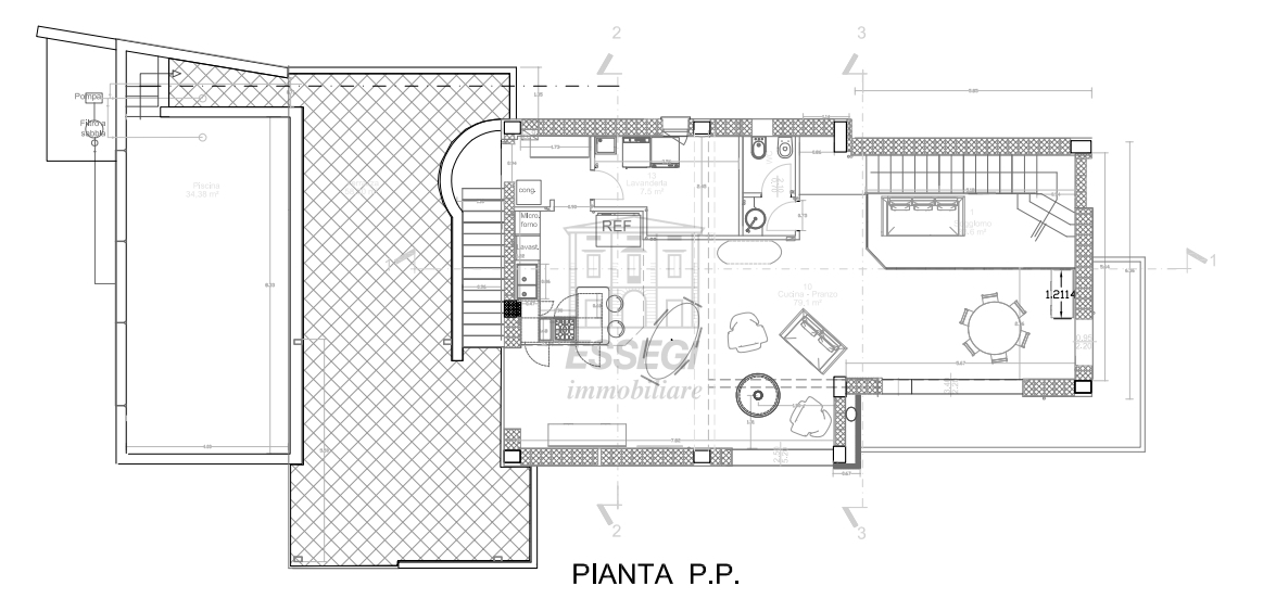 Villa con giardino in via delle vitialle 12, Capannori