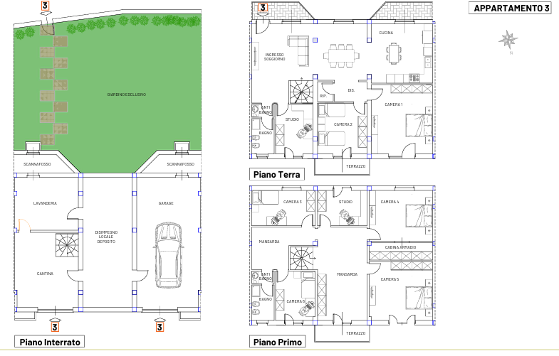 Appartamento con giardino, Fauglia acciaiolo
