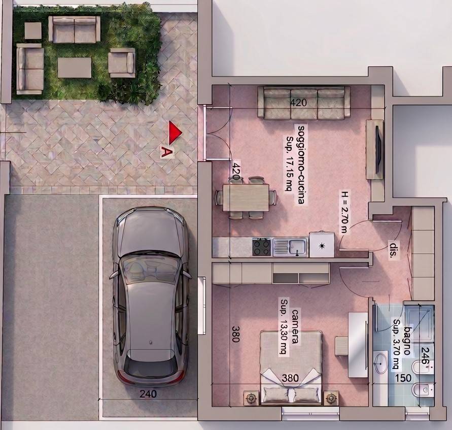 Appartamento Bilocale in vendita a Pietra Ligure, San Francesco-San Domenico