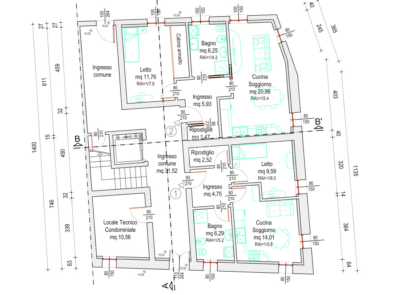 Appartamento classe A1 a Luzzara