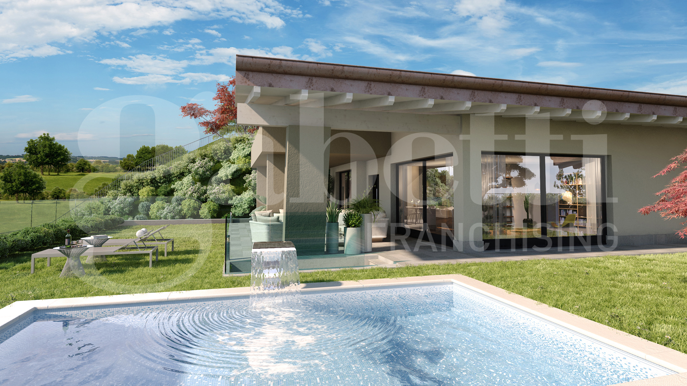 Villa con giardino a Trescore Balneario