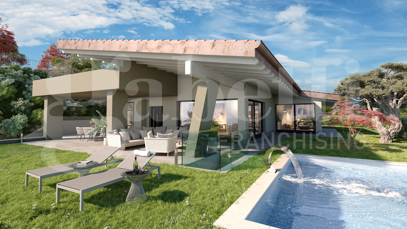 Villa con giardino a Trescore Balneario