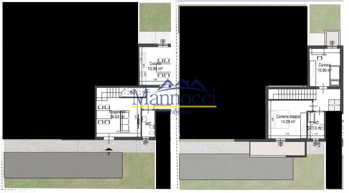 Villa Trifamiliari con giardino, Cascina pettori