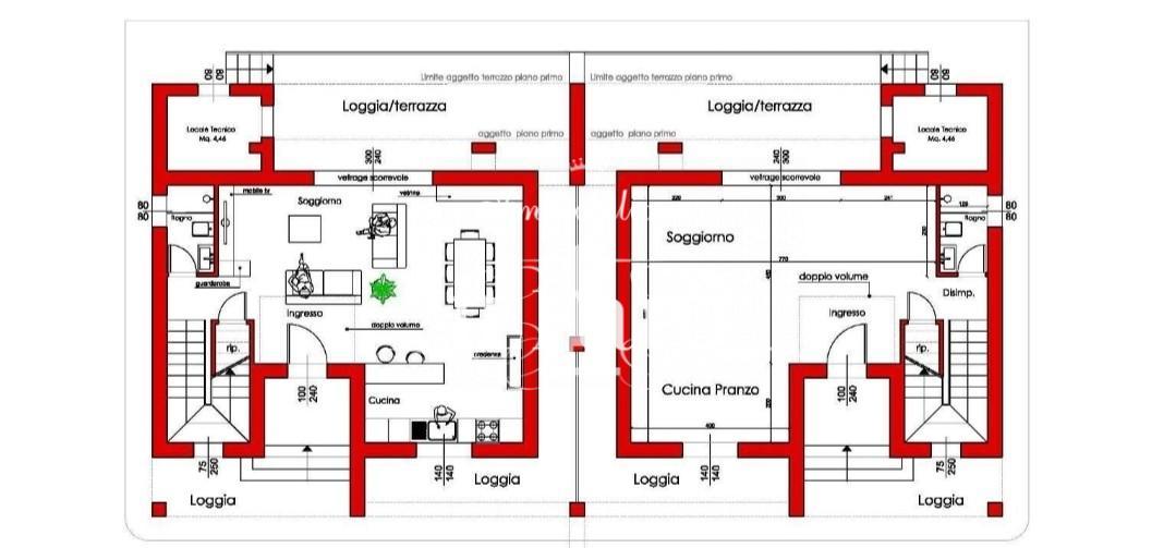 Villa Bifamiliare con giardino, Pisa gagno